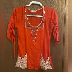 Vintage 2000s Y2K Boho Retro Top